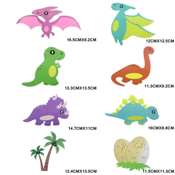 1Set Dinozaurų Šalis Kabinti Sukama Girliandą Vaikai su Gimtadieniu Tema Dekoracijos Juros periodo Pasaulio Dino Baby Shower Naudai 