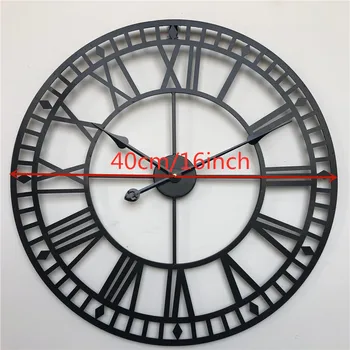 Šiaurės retro stiliaus sieninis laikrodis big namų laikrodžiai kūrybos kaustytomis geležies dizaino kabo laikrodis dekoracija kambarį viešbutyje silent