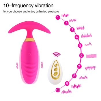 Nuotolinio Valdymo Kelnaitės Vibratorius Anal Plug Nešiojami Vibruojantys Kiaušiniai Rutulinis Vibratorius G Spot-Klitorio Massager Suaugusiųjų Sekso Žaislas Moterims