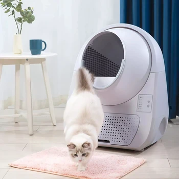 CATLINK Automatinė kraiko Dėžutė smart Kačių tualeto klozetas, splash-įrodymas, didelis Dezodorantas tualetas Kačių kraikas Langelyje Baldai