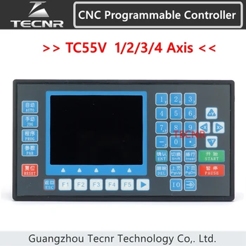 CNC Programuojamas Valdiklis TC55V 1 2 3 4 Ašies judesio valdytojas Servo Žingsninių Variklių Valdymo CNC Router pakeisti CM40L