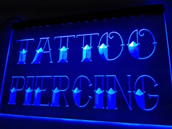 LB296 - NAUJA Tattoo & Piercing Logotipą, LED Neon Light Pasirašyti namų dekoro amatai
