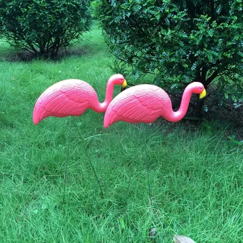 Raudona Plastiko Flamingas Vejos Papuošalai Modeliavimas Flamingo Chick Kieme Statula už Sodo Puošmena