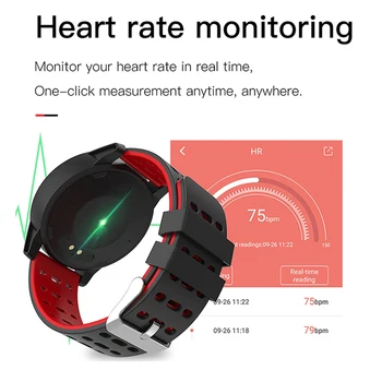 119 Plus Smart Apyrankę Žiūrėti Širdies ritmo Smart Apyrankė atsparus Vandeniui Laikrodžiai Juosta Smartwatch 