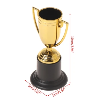 10vnt Aukso Puodeliai Trofėjus Sporto Nugalėtojas Švietimo Rekvizitai Vaikai Apdovanoti Prizais Žaislai Oct20-B