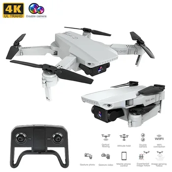 KF609 4K HD Kamera RC Mini Sulankstomas Drone su WIFI FPV Selfie Optinis Srautas Stabilus Aukštis Skristi Quadcopter RC Sraigtasparnio Žaislas