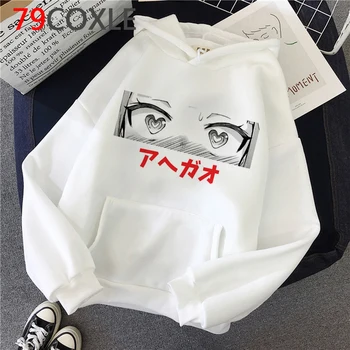 Graudus Mergina hoodies moterų 2020 m. Negabaritinių anime harajuku moterų hoody plius dydis