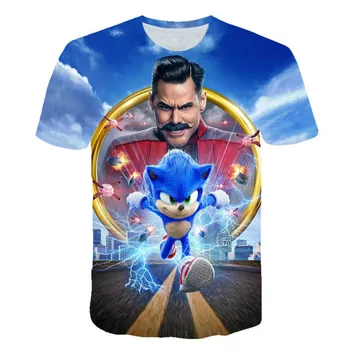 Vasaros 2020 Mario viršgarsinio spausdinti 3D berniukų ir mergaičių drabužius, juokingi marškinėliai berniukų drabužiai berniukų marškinėliai filmukai