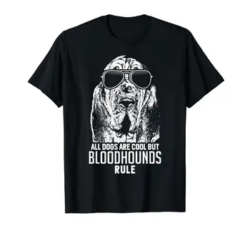 Šunys Yra Kietas, Bet Bloodhounds Taisyklė, Juokingi Marškinėliai Vasaros 2019 Trumpomis Rankovėmis Plius Dydis Spausdinti Vyrų Mados Vasaros Armijos Cool Marškinėliai