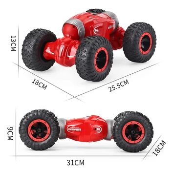 Dvipusis 2.4 G RC Transformacijos visureigių Kaskadininkų Automobilių Vaikams, Vaikų Žaislas RC Automobilio Radijo Kontrolės Drift Sunkvežimiai