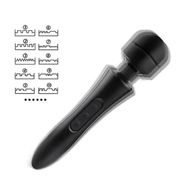 20 Dažnio Galingas AV Vibratoriai Didelės Spartos Didelis Lazdelė Vibratorius USB įkrovimo Body Massager Sekso Žaislai Moterims Masturbacija