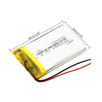 Įkrovimo 1500 mah Li-Po Ličio Li-polimero Baterijos Pakeitimas, Baterijos 103048 