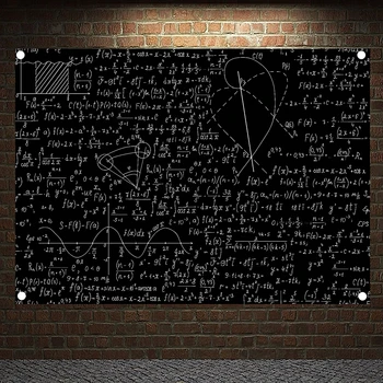 Matematikos, Geometrijos Formulė Lygtį Plakatai Sienos Meno Gobeleno Paveikslai Tapyba Vėliavos Banner Sienų Lipdukai Klasėje Namų Dekoro