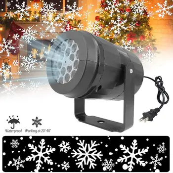 LED Snaigė Scenos Šviesos Baltos Šviesos Pūgą Projektorius Atmosferą Kalėdų Šventė Šeimai Šalis specialia Lempa