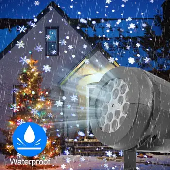 LED Snaigė Scenos Šviesos Baltos Šviesos Pūgą Projektorius Atmosferą Kalėdų Šventė Šeimai Šalis specialia Lempa