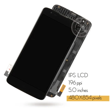 Patikrintas LG K7 LCD Ekranas Duoklė 5 Jutiklinis Ekranas skaitmeninis keitiklis atsarginės Dalys, LS665 LS675 MS330 Už LG K7 Jutiklis Ekranas