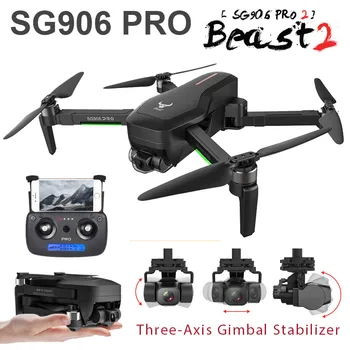 Drone SG906 PRO PRO2 Beast 2 GPS 3-Ašis Gimbal 4K FPV 5G WIFI, Dual Camera Profesinės 50X Zoom Brushless Quadcopter Dron VS F11