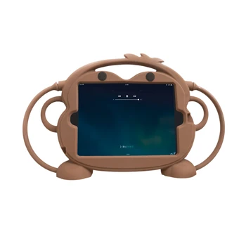 Automobilio galinė Sėdynė Tablet Atveju Stovas iPad mini 1 2 3 4, Pagalvėlės Mount Turėtojas Silikono Animacinių filmų Padengti Vaikams Vaikų Namuose Lova