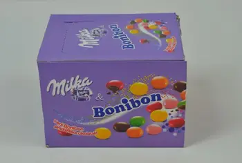 Milka Bonibon 24,3 gr X 24 Supakuotas Šokoladas skanus yummy šokolado
