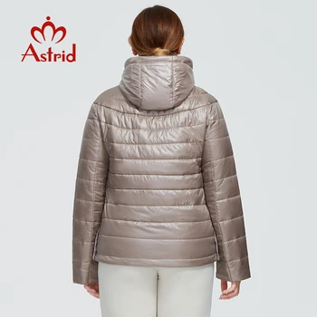 Astrid 2020 Naujas Rudens-Žiemos moteriškų paltų moterų Vėjo šiltas parko mados plona Striukė kapišonas didelių dydžių moteriška apranga 9299