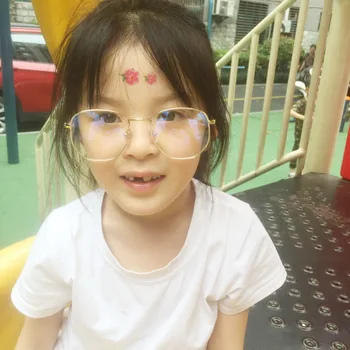2019 Mama&vaikai Paties stiliaus Derliaus akinių Rėmeliai Aukso metalo optiniai akiniai, Moterų, vaikų Spektaklis trumparegystė akiniai N284