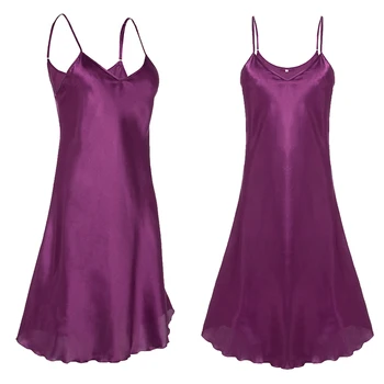 Naujas Moterų Ledo Šilko Sleepwear Vasaros Nightdress Seksualus Mados Nėriniai Miego Dress Dirželiai prigludę Lengvas ir Patogus