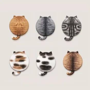 Juokingi Kačių Pagalvėlės Mielas Dizaino Minkštas Apvalus Kačių Pagalvėlės, Kėdės Sėdynę-pagalvę Atgal Sofos Pagalvę Namų Puošybai Mesti Pagalvę 40cm coussin