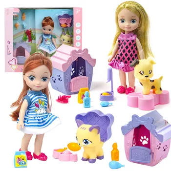 Karšto Naujausias Merginos Mados Lėlės Vaikų Žaisti Namus, Mergaitėms, Žaislai, Plastikiniai Kūdikių Lėlės Dovanų Dėžutėje Nustatyti 7 Stilius Gamtos Draugai Veiksmų