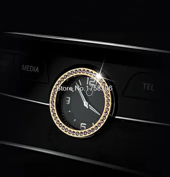 Automobilio Konsolės laikrodis laikrodžiai laiką apdailos žiedas padengti Automobilio stilius Mercedes Benz C Klasė W205 C180 C200L C260L/ E S S Klasės