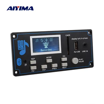 AIYIMA Bluetooth, MP3 Dekoderis Valdybos WMA, USB, SD, FM, AUX-Dekodavimo Automobilinį MP3 Modulis Dainų Sinchronizacija 