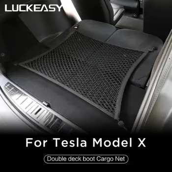 LUCKEASY Interjero pakeitimas dviaukštė įkrovos krovinių neto Tesla ModelX 2017 - 2021 kelią elementus iš geležinkelių ir krenta