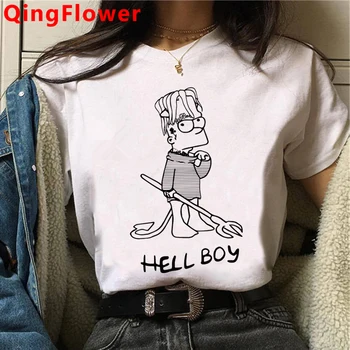 Rip Reperis Lil Peep Harajuku Anime Marškinėliai Moterims Estetinės Cry Baby Ullzang T-shirt 90s Grafinis Marškinėlius Atsitiktinis Viršų Tees Moteris