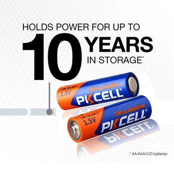 PKCELL 20Pcs AA LR6 Baterijos+20Pcs LR03 AAA Baterijos 1,5 V Ultra Šarminės Baterijos vienkartinio Naudojimo Sausas Baterija iš Viso 40pcs