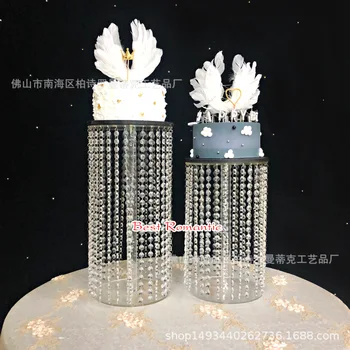 3pcs-6pcs aukščiausios kokybės Krištolo skaidrus akrilo tortas stovi Romantiška vestuvių dekoravimas