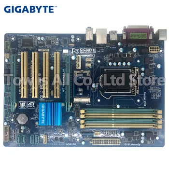 Gigabyt GA-P75-D3 originalus plokštė LGA 1155 DDR3 USB2.0 USB3.0 SATA3 P75-D3 32GB B75 Darbastalio Plokštė