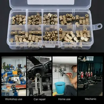 150pcs/Set Aukštos Kokybės M3 Žalvaris Srieginė Šilumos Įdėti Plastikiniai 3D Spausdinimo Metalo Riešutų Prekių Patvarus Ir Praktiškas