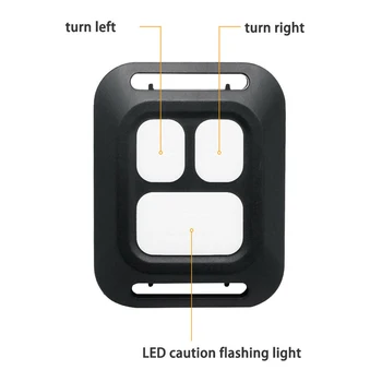 Dviračių USB LED Indikatorius Galiniai Šviesos Dviratį Posūkio Signalo Lemputė su Belaidžio Nuotolinio valdymo Signalo režimas užpakalinis žibintas Galinis žibintai saugos