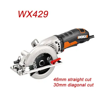 Mini-pjūklą wx429 atnaujinti iš wx423 apskrito lumbering elektrinis pjūklas, kampinis šlifuoklis rankiniai dailidė pjovimo vadovas cutter