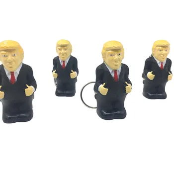 3pcs/Daug Pakabukas Automobilio Pultelio Pirmininkas Maišelį, Išspausti Juokinga Donald Trump Modeliavimas Netikrą Kakoti Žaislas Turd Lėlės Dalykas