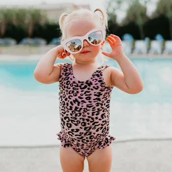 LOOZYKIT Vaikų Mielas Gėlių Spausdinti vientisas maudymosi kostiumėlis Bodysuit Vaikas baby girl Maudymosi Kostiumą Vaikui Paplūdimio Monokini 2020 M. maudymosi Kostiumėliai