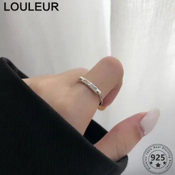 LouLeur 2020 Tendencija 925 Sterlingas Sidabro Žiedas Dizainas Tik Jums Žiedas Mados Moterų Reguliuojamas Žiedas Moterims Sidabro 925 Papuošalai