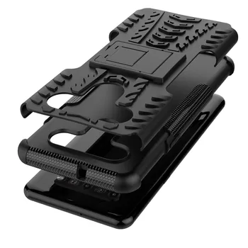 Patikima Atveju LG K41s Atveju LG K51s dėklas su Stovo Laikiklį Silikono Šarvai Ne slydimo atsparus smūgiams Apsauginis Telefono Dangtelis