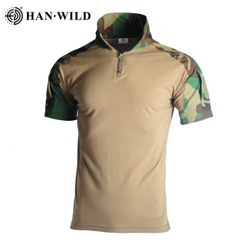 Vyrai Karinis Taktinis Marškinėliai Quick Dry Marškinėliai Trumpomis Rankovėmis Kamufliažas Armijos Marškinėlius Kvėpuojantis Pėsčiųjų Žygius Medžioklės 13 Spalva