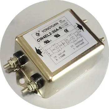 EMI maitinimo filtras 220V DC 30A dual etape galia valytuvas CW4EL2-30A-S komunikacijos
