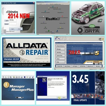 2020 karšto pardavimo Alldata Mit...ll Programinės įrangos AutoData 3.45+Visi duomenys 10.53+mi..pragarą de..na+ElsaWin+Vivid+atsg 24 1 tb HDD