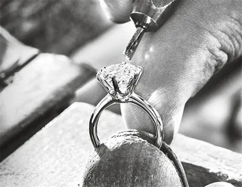 Solitaire žiedas Nekilnojamojo 925 Sterlingas sidabro 1ct AAAAA Sona cz Dalyvavimas Vestuvių Juostoje Žiedai, moterų Nuotakos Pareiškimą, Šaliai, Papuošalai