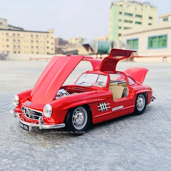 Bburago 1:24 1954 Mercedes 300 SL modeliavimas lydinio automobilio modelį amatų, apdailos kolekcijos žaislas įrankiai dovana