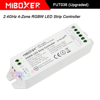 Miboxer 2.4 GHz, 4-Zona RGBW LED šviesos Juostelės Valdytojas,FUT038 (Atnaujintas) DC12V~24V RGBW led lempos juosta dimeris