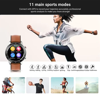 SMAWATCH R5 Smartwatch Vyrai Moterys IP68 Vandeniui Lydinio Full Screen Touch Lauko Sporto, Sveikatingumo Smart Žiūrėti