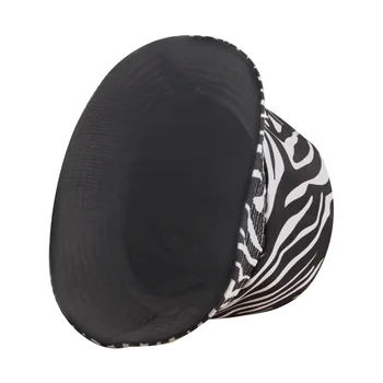 2020 Zebra stripes Spausdinti Kibirą Skrybėlę Vasarą, Moteris, Vyras, Juoda Balta Medvilnės Dangtelis Merginos Lauko paplūdimio Bob Saulė Vyras panamos skrybėlė